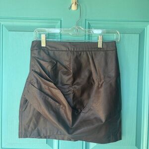 Faux Leather Skirt